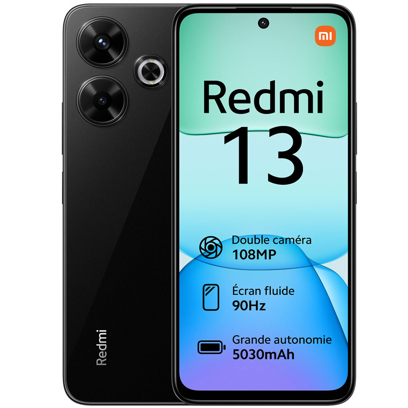 Smartphone Xiaomi Redmi 13 6Go 128Go Noir en Tunisie Smartphone Xiaomi Redmi 13 6Go 128Go Noir en Tunisie