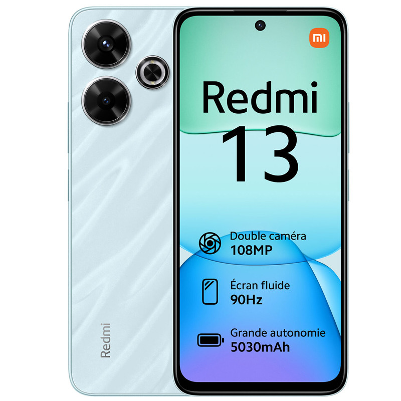 Smartphone Xiaomi Redmi 13 6Go 128Go Bleu en Tunisie Smartphone Xiaomi Redmi 13 6Go 128Go Bleu en Tunisie