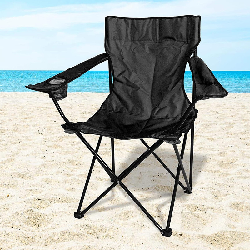 Chaise De Jardin Pliable Noir en Tunisie