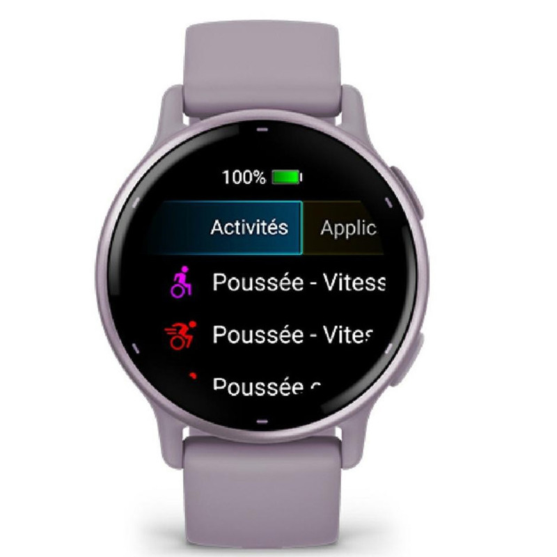 Smart Watch Garmin Mixte Vivoactive 5 GPS Noir et Violet en Tunisie