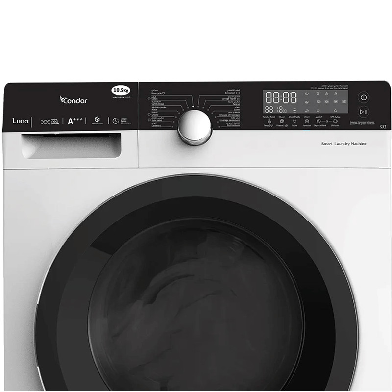 Machine à Laver Frontale Condor WAF-KU241L3W 8Kg Blanc en Tunisie