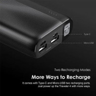 Power Bank Oraimo OPB-P204D 20000 mAh Noir en Tunisie Power Bank Oraimo OPB-P204D 20000 mAh Noir en Tunisie