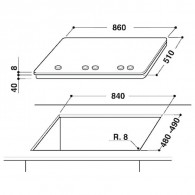 Plaque de Cuisson Whirlpool GOA9523NB 5 Feux 90Cm Noir en Tunisie
