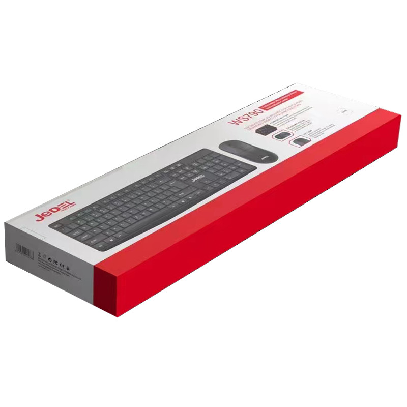 Ensemble Clavier & Souris Sans Fil Jedel WS790 Noir en Tunisie
