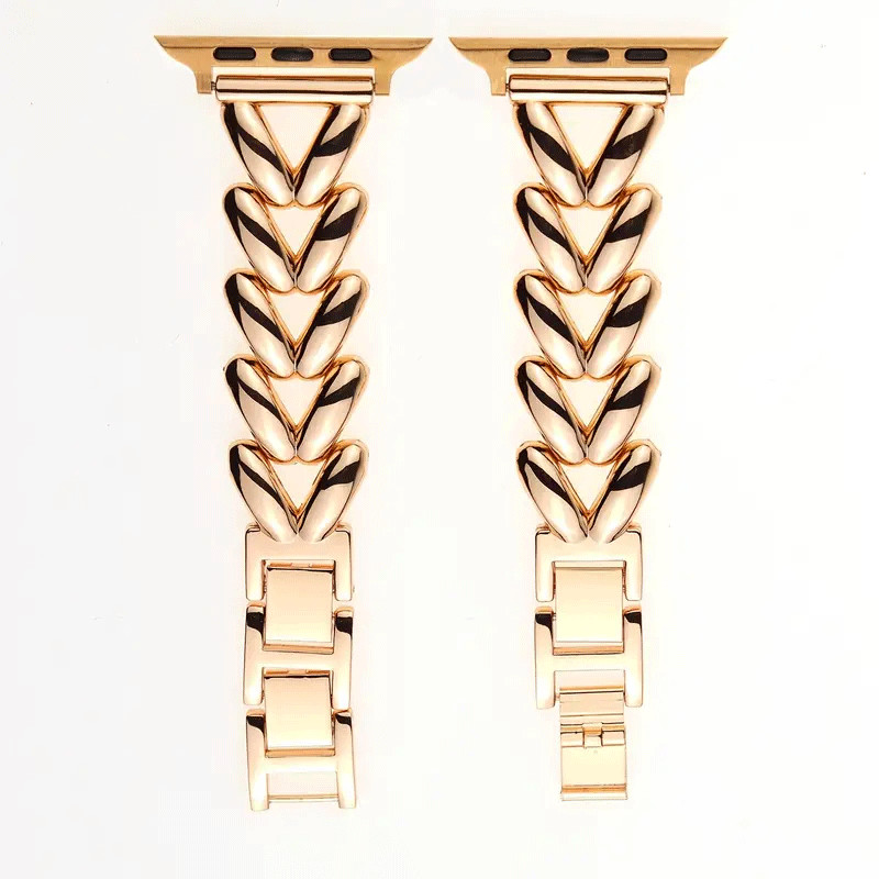 Ceinture Montre Connecté Métallique Rose Gold Mate en Tunisie Ceinture Montre Connecté Métallique Rose Gold Mate en Tunisie