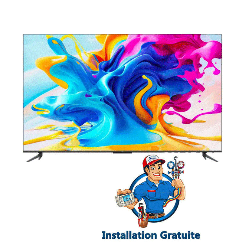 Téléviseur TCL C645 55" QLED 4K Smart Google TV - Noir Téléviseur TCL C645 55" QLED 4K Smart Google TV - Noir