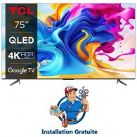 Téléviseur TCL C645 75" QLED 4K Smart Android - Noir Téléviseur TCL C645 75" QLED 4K Smart Android - Noir