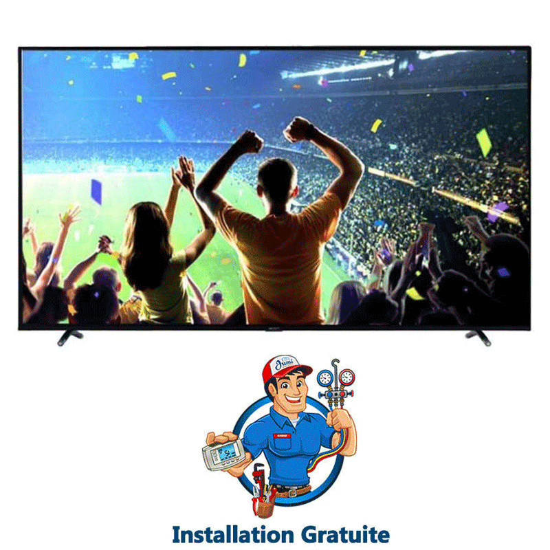 TV ECON 65'' Smart LED Ultra HD 4K Noir en Tunisie