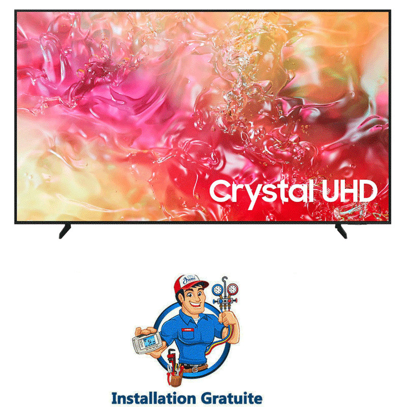 Samsung DU7000 50" 4k Crystal UHD Smart Noir en Tunisie