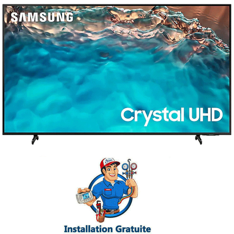 Tv Samsung BU8000 85" Crystal Ultra HD 4K Série 8 Smart TV Noir en Tunisie