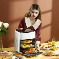 Air fryer Silver Crest  JD989A 1500W 15L Noir en Tunisie