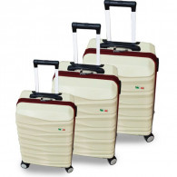 Set De 3 Valises Franco ABS Beige en Tunisie