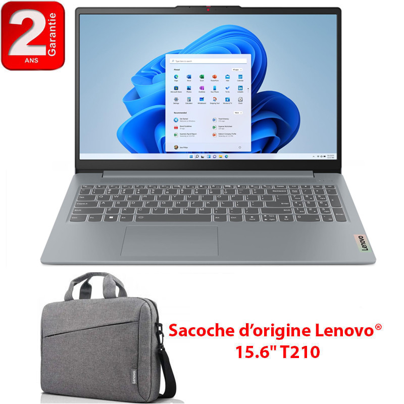 Ordinateur Portable Lenovo IdeaPad Slim 3 15IRU8 i3 13Gén 8Go 512Go SSD en Tunisie
