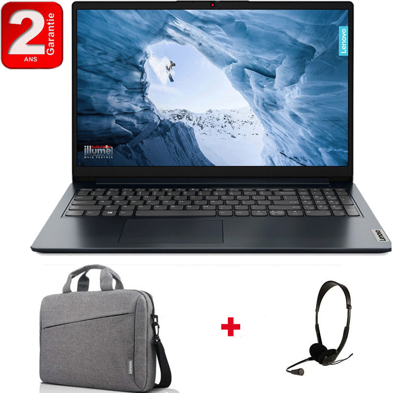 Pc Portable Lenovo IdeaPad 1 15IAU7 i3 12Gén 8Go 256Go SSD Bleu W11
