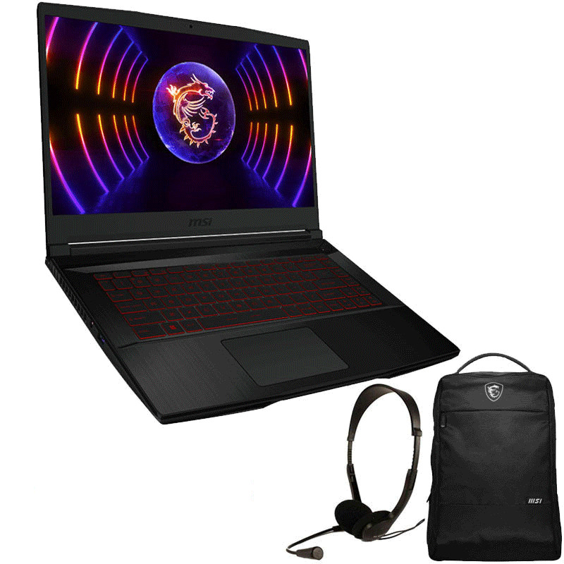 Pc Portable MSI Gaming GF63 Thin i7 12Gén 8Go 512Go SSD RTX 2050 4Go Noir (12UCX-681XFR)