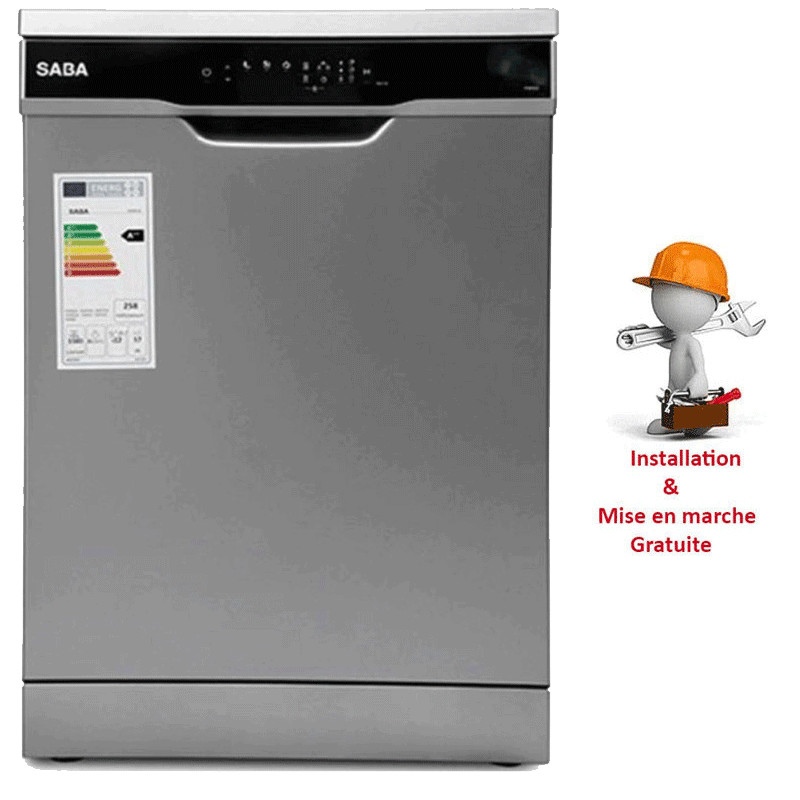 Lave vaisselle Saba FNPA12X 12 Couverts Inox en Tunisie Lave vaisselle Saba FNPA12X 12 Couverts Inox en Tunisie