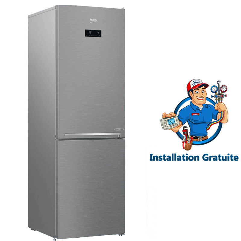 Réfrigérateur Combiné Beko RCNE450SX 450L Inverter Silver En Tunisie Réfrigérateur Combiné Beko RCNE450SX 450L Inverter Silver En Tunisie