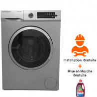 Machine à Laver Frontale SCHNEIDER SCLL810EXPS 8 KG Avec Afficheur Silver en Tunisie