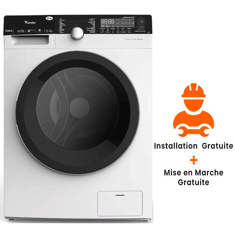 Machine à Laver Condor WAF-KU241L3W 8Kg Blanc Machine à Laver Condor WAF-KU241L3W 8Kg Blanc