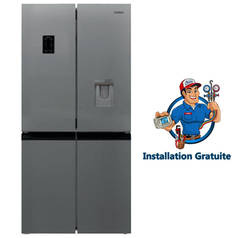 Réfrigérateur Premium Side By Side 4 Portes 417 Litres Inox Réfrigérateur Premium Side By Side 4 Portes 417 Litres Inox