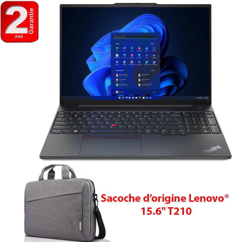 Pc Portable Lenovo ThinkPad E16 Gen1 i7 13Gen 40Go 512Go SSD W11 en Tunisie