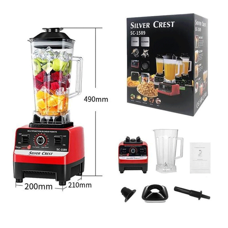 Blender Silver Crest SC-1589 4500W 2Litres Rouge en Tunisie