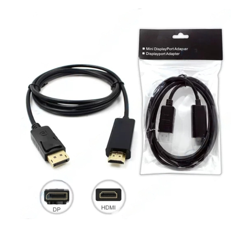 Câble Display Male Vers HDMI 4K Male Noir En Tunisie