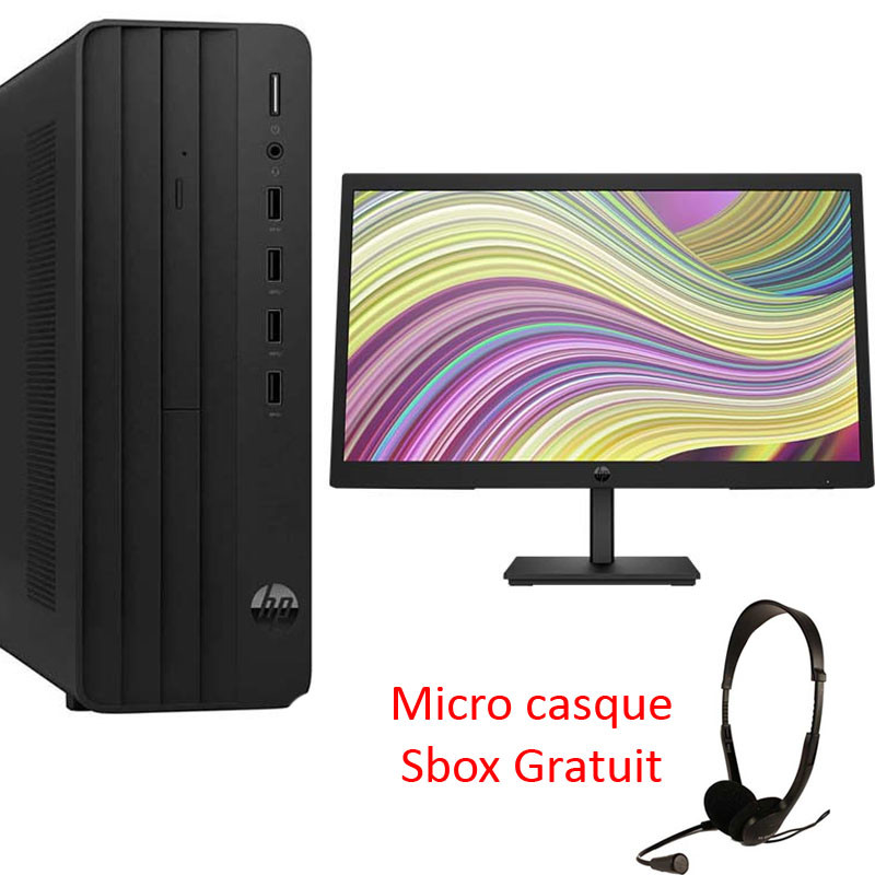 PC Bureau HP 290 G9 Tour i5 12Gén 8 Go 512Go SSD W11 Noir en Tunisie