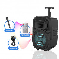Haut Parleur Bluetooth ZQS-6111 Avec Microphone Noir en Tunisie Haut Parleur Bluetooth ZQS-6111 Avec Microphone Noir en Tunisie