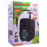 Haut Parleur Bluetooth ZQS-6111 Avec Microphone Noir en Tunisie Haut Parleur Bluetooth ZQS-6111 Avec Microphone Noir en Tunisie