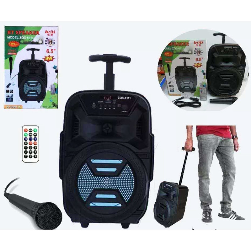 Haut Parleur Bluetooth ZQS-6111 Avec Microphone Noir en Tunisie