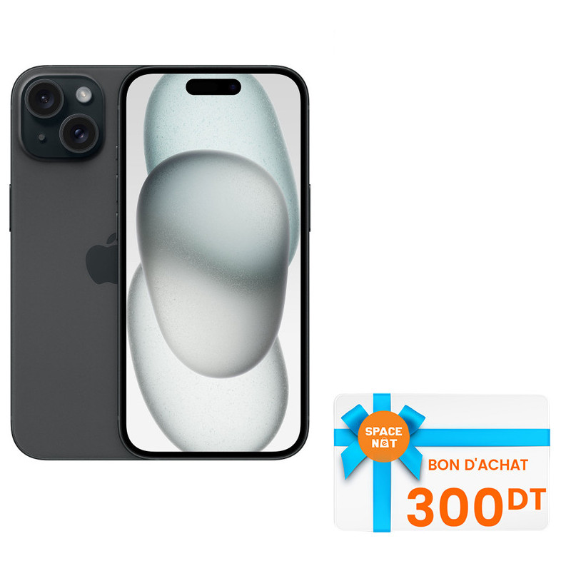 iPhone 15 128Go Noir En Tunisie