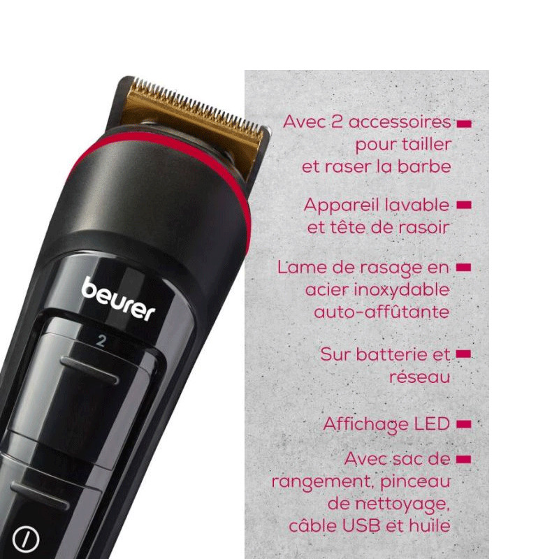 Tondeuse À Barbe Beurer MN4X Noir en Tunisie