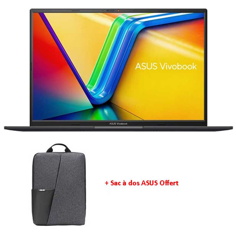 PC Portable ASUS Vivobook X1502V - Écran 15.6" FullHD, Intel Core I9, 16 Go RAM, 512 Go SSD, Windows 11 Pro