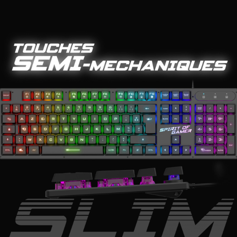 Clavier Gamer Spirit Of Gamer Pro K1 Noir En Tunisie