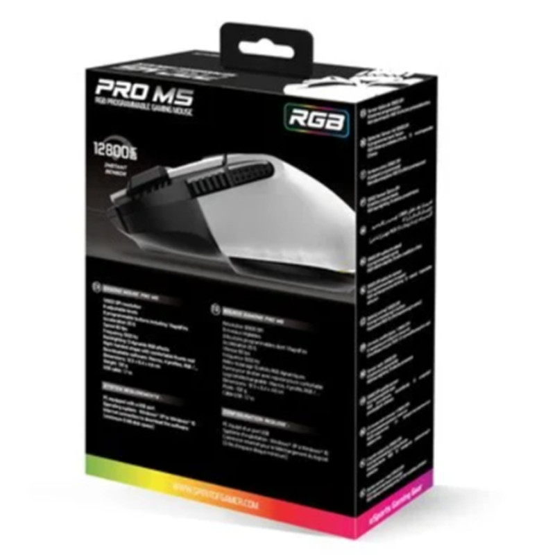 Souris Gamer Spirit Of Gamer PRO M5 RGB Blanc En Tunisie