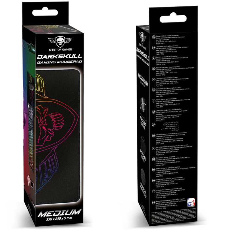 Tapis De Souris Gamer Spirit Of Gamer Darkskull M Noir en Tunisie