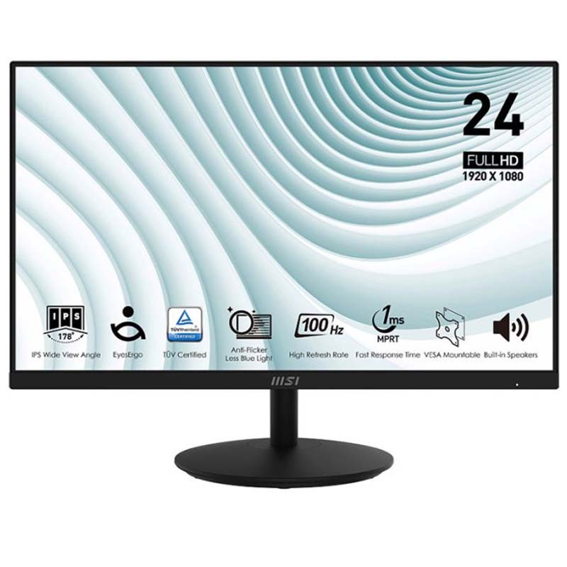 Ecran MSI Pro MP242A 23.8'' Full HD IPS 100Hz Noir en Tunisie Ecran MSI Pro MP242A 23.8'' Full HD IPS 100Hz Noir en Tunisie