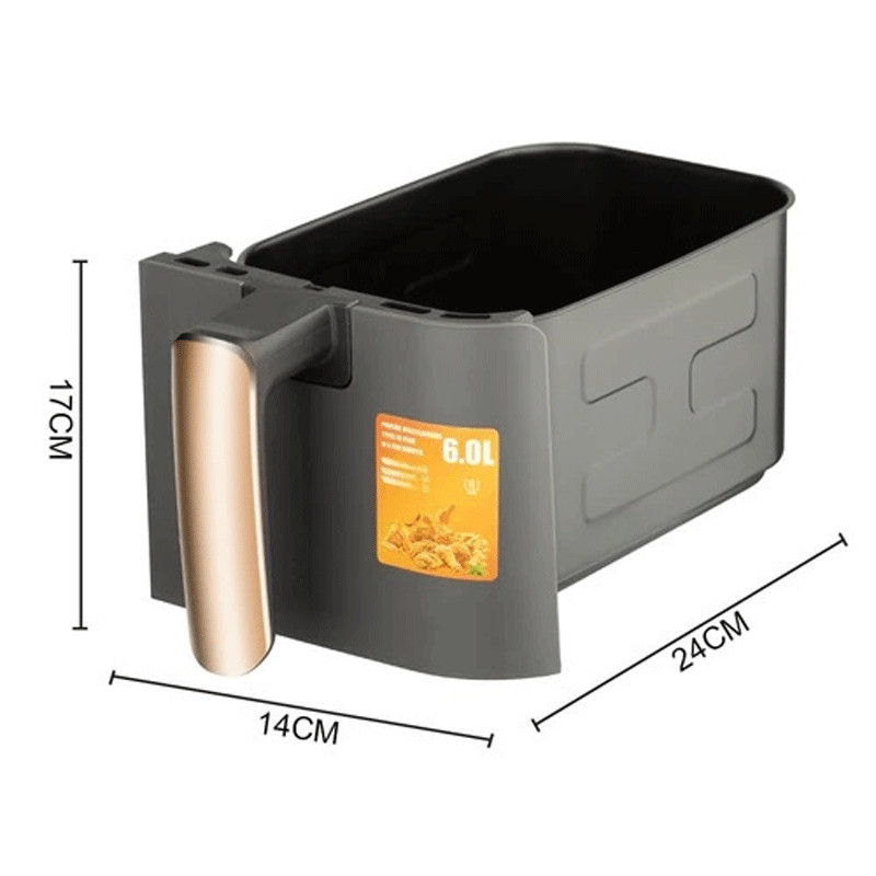 Air Fryer  Ironix R-5236 Double Panier 2800W 12L Gris en Tunisie
