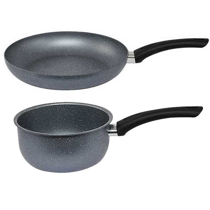 Set De Poêle & Casserole Cook'Art Granite Gris en Tunisie