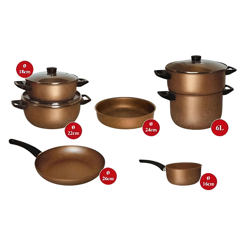 Batterie De Cuisine Cook'Art 10 Pièces Bronze en Tunisie Batterie De Cuisine Cook'Art 10 Pièces Bronze en Tunisie