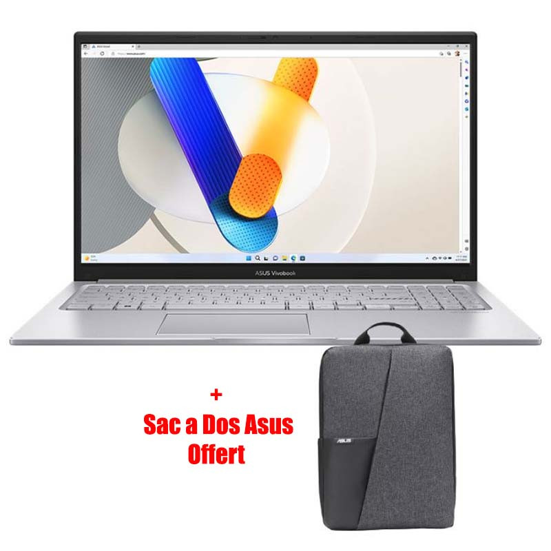Pc Portable Asus Vivobook 15 X1504VA i3 13Gén 16Go 512Go SSD Windows 11 en Tunisie