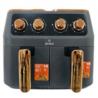 Air Fryer Ironix R-5236 Double Panier 2800W 12L Gris en Tunisie Air Fryer Ironix R-5236 Double Panier 2800W 12L Gris en Tunisie