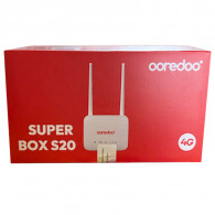 Routeur Wifi Ooredoo 4G Super Box S20 Postpayée 55Go Blanc en Tunisie Routeur Wifi Ooredoo 4G Super Box S20 Postpayée 55Go Blanc en Tunisie