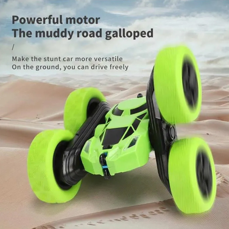 Voiture RC Toys Double Side 360° Vert