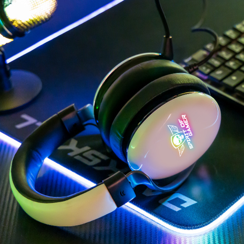 Micro Casque Gamer Spirit Of Gamer Xpert H700 RGB Blanc En Tunisie