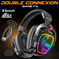 Micro Casque Sans Fil Gamer Spirit Of Gamer Xpert H1500 RGB Noir En Tunisie Micro Casque Sans Fil Gamer Spirit Of Gamer Xpert H1500 RGB Noir En Tunisie