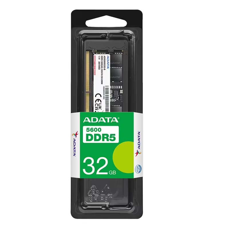 Barrette Mémoire Adata 32Go DDR5 5600MHz So-DIMM en Tunisie