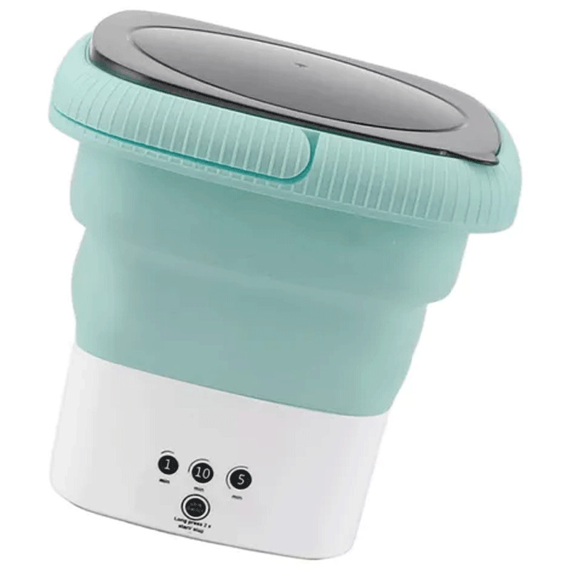 Mini Machine à Laver Semi Automatique Pliante 3.5 Litres Vert