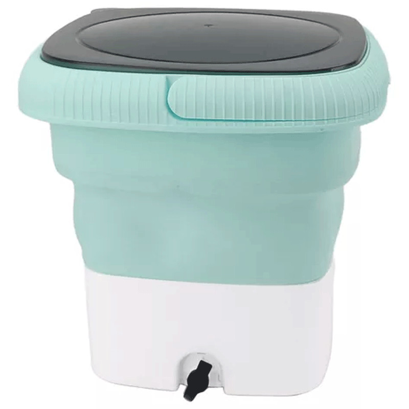Mini Machine à Laver Semi Automatique Pliante 3.5 Litres Vert en Tunisie